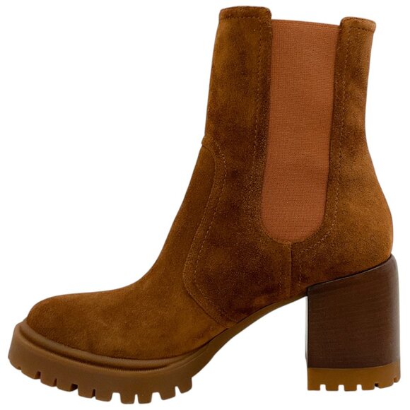 Casadei Cognac Suede Nomad Boots - Picture 3 of 7